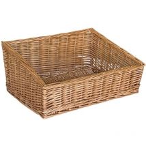 Okaffarefatto - Cesta espositore portapane in vimini quadrato cm 40 x 40 h 20