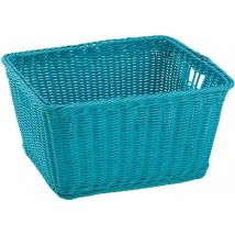 Cesta 'joy' in vimini sintetico blu 40x34,5x22h cm - King Home