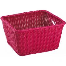Cesta 'joy' in vimini sintetico fucsia 40x34,5x22h cm - King Home