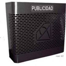 PANIER PUBLICITAIRE BTV 331 HORIZONTAL GRAND NOIR 330x300x130 MM00331