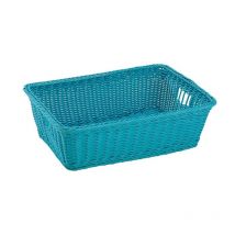 Cesta 'sunny' in vimini sintetico blu 48x34,5x16h cm - King Home