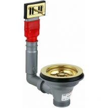 Cesta universal para fregaderos de cocina con rebosadero dorado LIRA 1745.049 pvd de oro