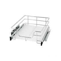 Cestello Mensola Estraibile Haloyo Acciaio,34 x 14 x 41 cm,argento