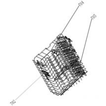 Cestello superiore (codice 702) - Lavastoviglie Valberg 4365892