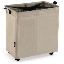 Cesto per la biancheria in stile contemporaneo, misure (h x l x l) 54,4 x 35 x 58 cm, Beige - Versa