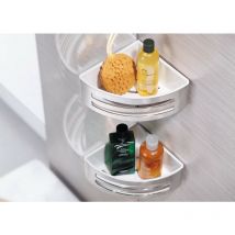 Cestino angolare a 2 feritoie Novellini R90CESTE0B Chrome-Weiß