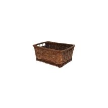 Cestino in vimini marrone – 37 x 29 x H 17 cm – Arredo casa – Decorativo e versatile per organizzare oggetti