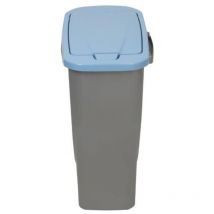 M home - ecobin 15 l pattumiera raccolta differenziata 22,4X31X42 cm. colore grigio/azzurro