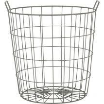 Cestino rotondo in filo metallico 42 cm