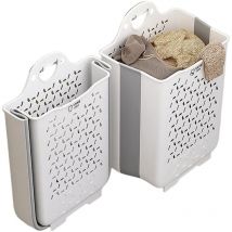 Cesto appendiabiti pieghevole con maniglia per il trasporto, 2 confezioni