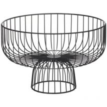Cestino in metallo su supporto 28 cm nero - 5five