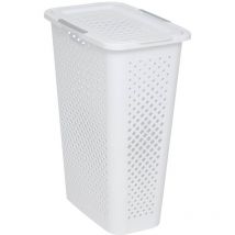 Cesto de plástico blanco 42l - 5five