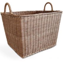 Privatefloor - Cesto in Rattan con Manici - 45x35CM - Luisa