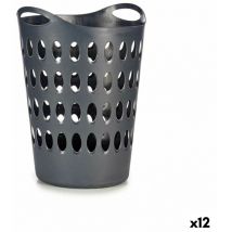 Cesto para la ropa antracita plástico 50 l 44 x 56 x 41 cm (12 unidades)