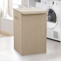 Cesto Portabiancheria Pieghevole Ultrixe Cesto Portabiancheria Con Coperchio E Manici, 67l, Organizer Per Camera Da Letto, Bagno, Cameretta Dei 