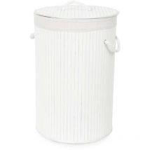 Cesto per la biancheria Bianco 40 x 0.2 x H.60 cm - Compactor