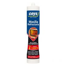 Masilla refractaria negro (cartucho 310 ml. - Ceys