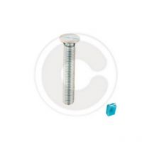 Cf 10 pcs vis a tA te plate vis mA talliques a pas grossier 6x50 mm avec a crous coupants