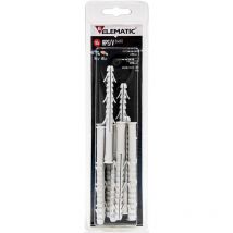Cf 8 pz Elematic tasselli in nylon aps/v 10x100 mm tassello con vite acciaio