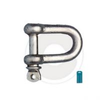 Capaldo - cf 2 pcs manille droite u en acier galvanisA pince de fermeture a pression pour cA bles de 8 mm