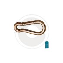 Cf 2 presse-A toupes mousquetons anneaux pinces en acier 6x60 mm fermeture a pression