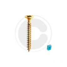 Cf 30 pcs vis vis panneau acier laiton tA te plate Coupe transversale de 3,5x40 mm