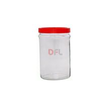 Cf 6 bocaux en verre avec bouchon Ortes de 5kg blanc pour pot alimentaire