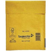 Mail Lite Buste Imbottite Gold Formato A/000 110x160 Mm - Conf. 10 Pezzi