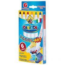 Carioca - Sc.6 Pennarelli Marcatori Tessuto Fabric 40956 X6