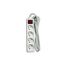 Regleta con interruptor 4 tomas 16A 3m blanco - Chacon
