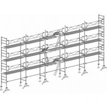Chafaudage Altrad 49 maçon 128 m²