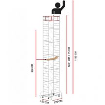 Chafaudage M5 lux (Hauteur de travail 11,80 m)