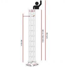 Chafaudage M5 lux (Hauteur de travail 14,75 m)