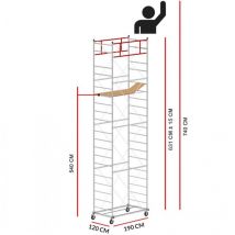 Chafaudage M5 lux (Hauteur de travail 7,40 m)