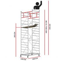 Scedil - chafaudage M5 superlux (Hauteur de travail 5,95 m)