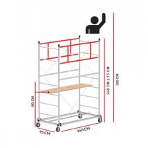 Chafaudage Scedil ux (Hauteur de travail 3,90 m)