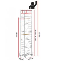 Chafaudage Scedil ux (Hauteur de travail 8,50 m)