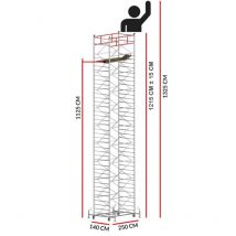 Chafaudage titanium pro (Hauteur de travail 13,25 m)