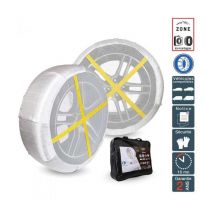 Polaire - Chaine à neige textile Homologuées loi montagne pour pneu 195/50R15 0G81-PRSC-9