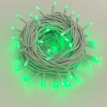 Crylight Ettroit se'rie 100 lumie'res de Noel led vertes chaine de 10 m avec flash de glace pour exte'rieur IP44 extensible professionnel et