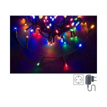 Chaîne de 500 led Multicolore 5mm Fil Vert IP44