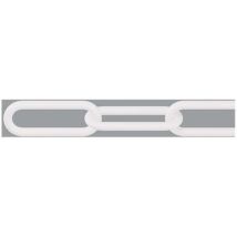 Dörner+helmer - 138104 Chaîne de signalisation blanc plastique 50 m