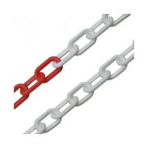 Novap - Chaine de signalisation plastique au mètre - Coloris: Rouge / Blanc - ø mm: 10