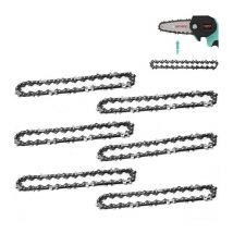 Gisam - Chaîne de tronçonneuse 4 pouces Lot de 4/6/12 65Mn 28E 14T pour tronçonneuse - 4PC