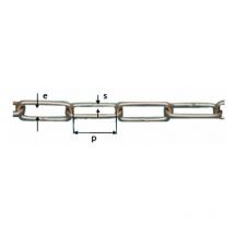 Idmat - Chaine din 5685/c diam.5mm zinguee bte plast. 25m