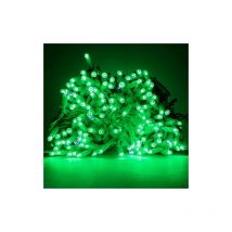 Chaine Koem se'rie 10 mt chaine de lumie'res de Noel a' led avec 120 MaxiLed Green et Ice White flash par intermittence IP65 professionnel pour une