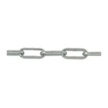 Chaîne soudée maille longue zinguée, diamètre 3 mm, au mètre