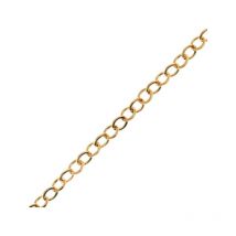 Chaîne masidef 16x7x2mm acier laitonné vendue au mètre - dy2700212