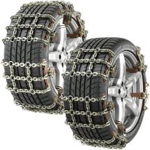 Memkey - Chaine Neige Automatique, Chaine Neige Easy Grip, Chaine Voiture Neige Quad Utilitaire Universelle Rapide (10pc, 165-205 mm)