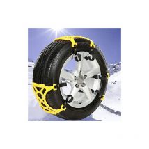 Chaîne neige voiture Taille M voiture neige pneus anti-patinage Chaînes Porte-Jaune 6pcs / set for 1 voiture avec emballage Sac Noir